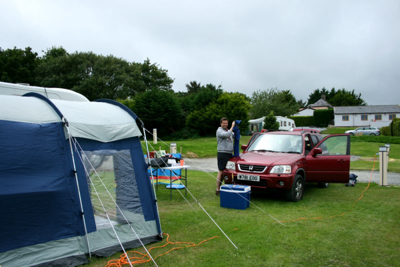 LPD Sorting the Tent Out Family Camping in Wales