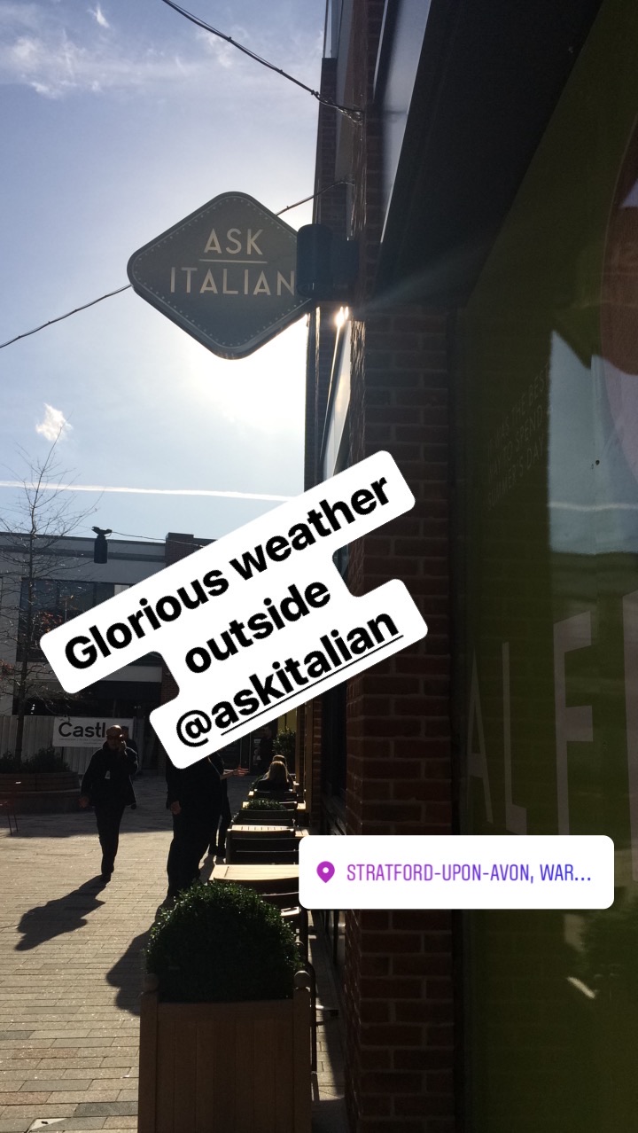 Outside Ask Italian Instastories