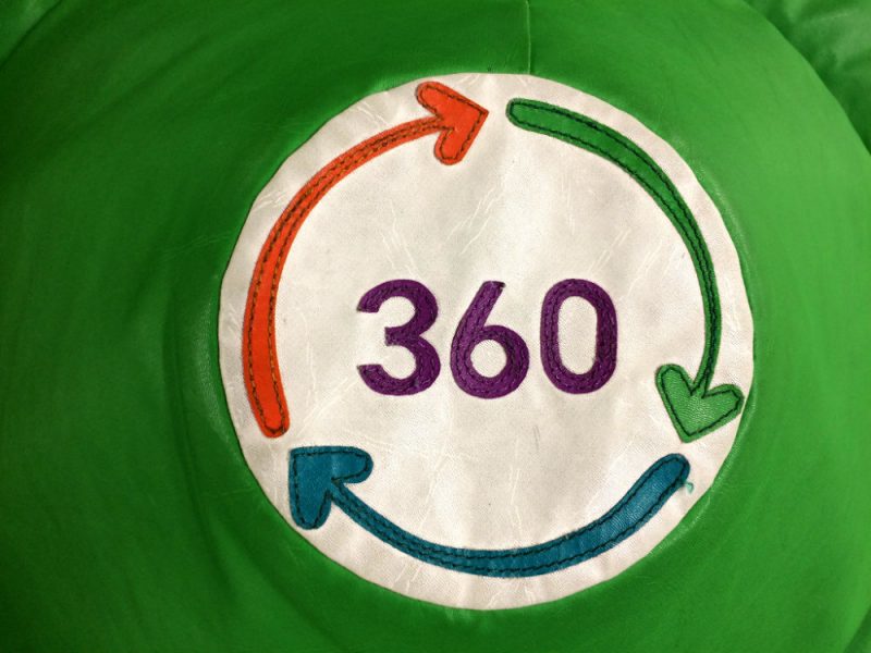 360 Play Logo on the soft play equipment
