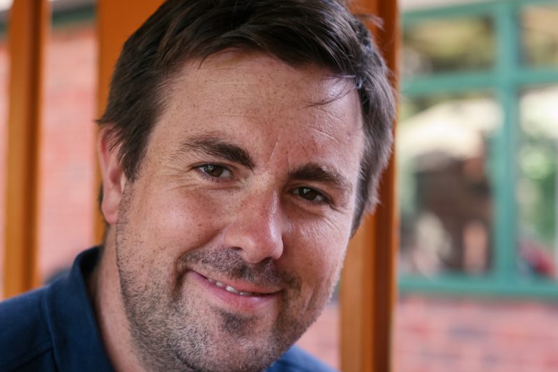 LPD being happy on the Thomas train back to Thomasland