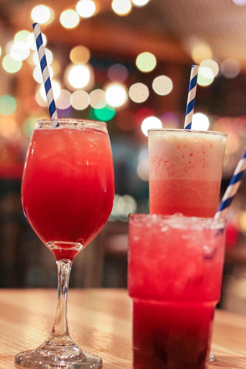 Mocktails and cocktails at Turtle Bay in Leamington