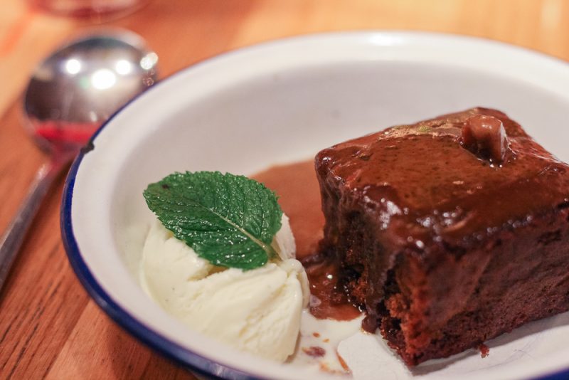 Sticky Toffee Pudding at Turtle Bay in Leamington Spa