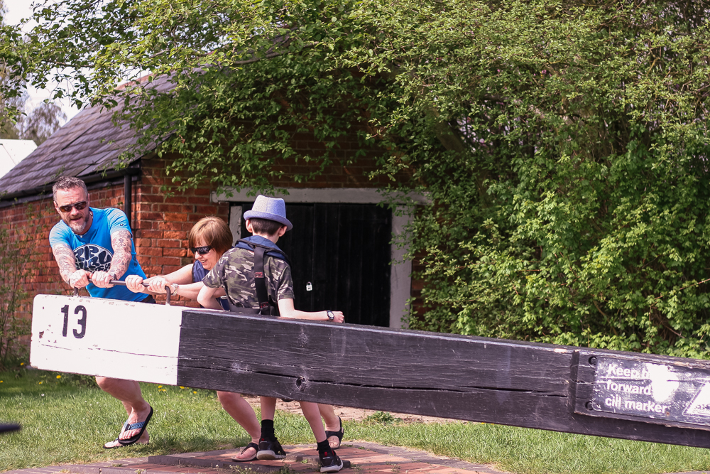 Pushing the lock open