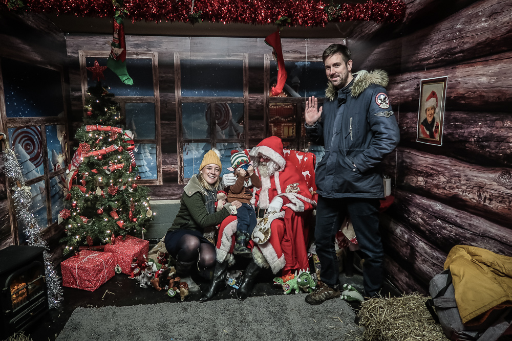 Visiting Father Christmas at Attwell Farm Park